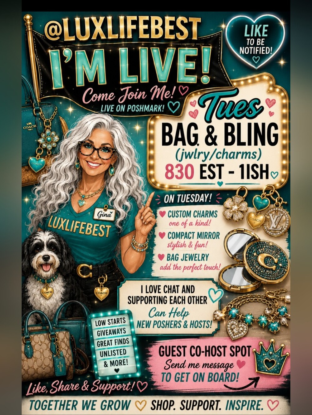 Join Me Tues & 830am Est Bags SLG Show - Picture 1 of 3